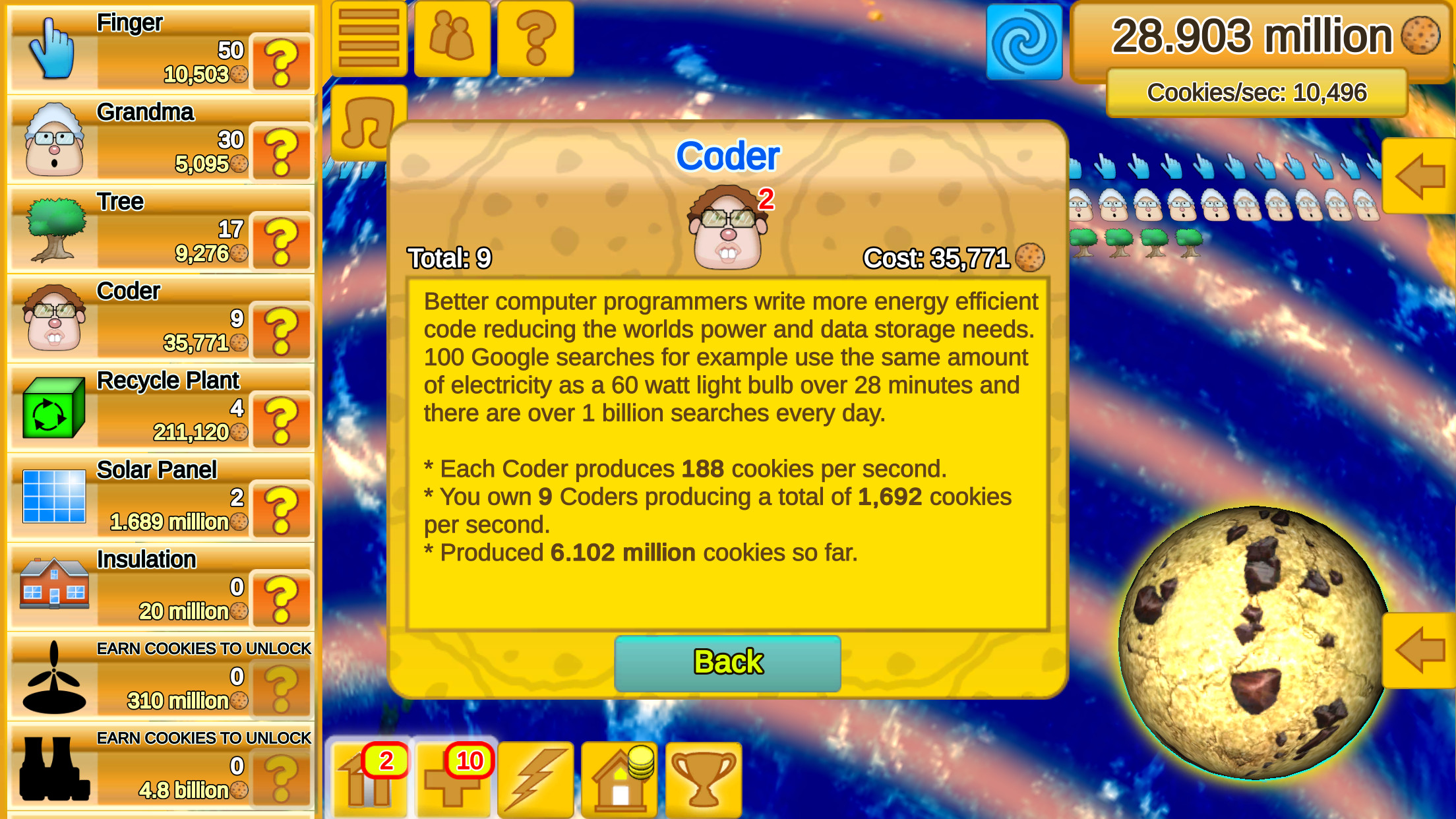 Cookie Clicker Save the World - Jogue DESBLOQUEADO Cookie Clicker Save the  World no DooDooLove